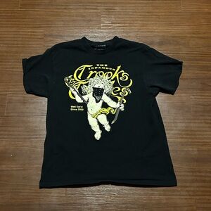 Crooks & Castles Black Tee with Yellow Graphic